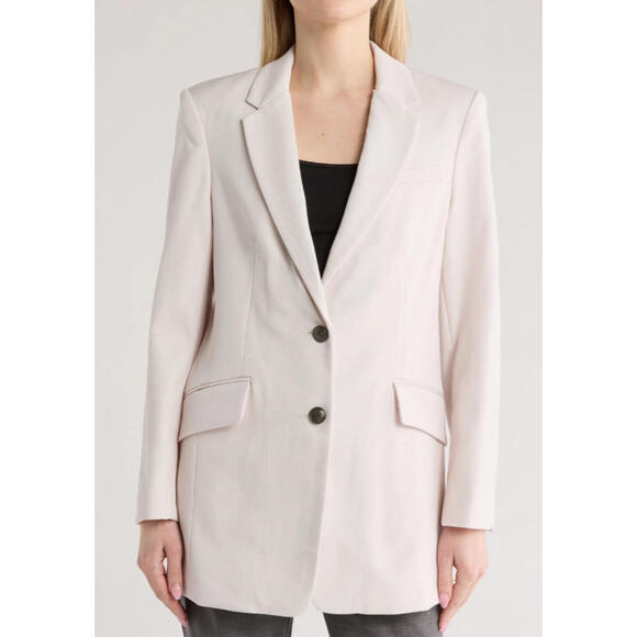 NWD,Rag and Bone Charlie Virgin Wool Blazer in Ivory Size 8 #C4558